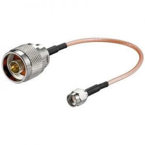 Przyłącze WLAN gniazdo RP SMA - wtyk N SMA 15cm