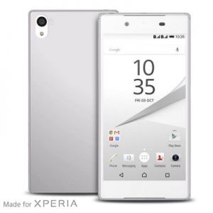PURO Ultra Slim \\"0.3\\" Cover - Zestaw etui + folia na ekran Sony Xperia Z5 (półprzezroc