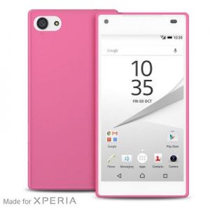 PURO Ultra Slim \\"0.3\\" Cover - Zestaw etui + folia na ekran Sony Xperia Z5 Compact (róż