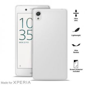 PURO Ultra Slim \\"0.3\\" Cover MFX - Zestaw etui + folia na ekran Sony Xperia X (półprzez