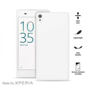 PURO Ultra Slim \\"0.3\\" Cover MFX - Zestaw etui + folia na ekran Sony Xperia E5 (półprze