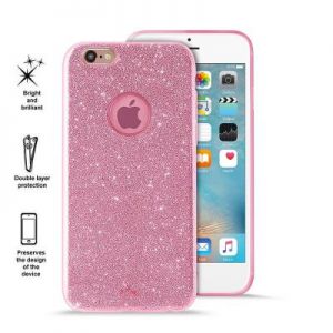 PURO Glitter Shine Cover - Etui iPhone 6s / iPhone 6 (Shock Pink)