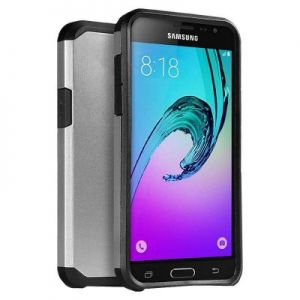 Zizo Slim Hybrid Cover - Etui Samsung Galaxy S7 edge (czarny/srebrny)