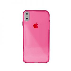 PURO 0.3 Nude - Etui iPhone X (Fluo Pink)