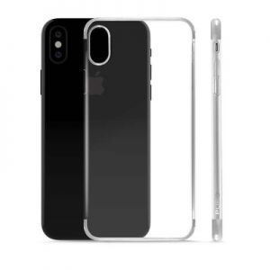 PURO Verge Crystal Cover - Etui iPhone X (srebrny)